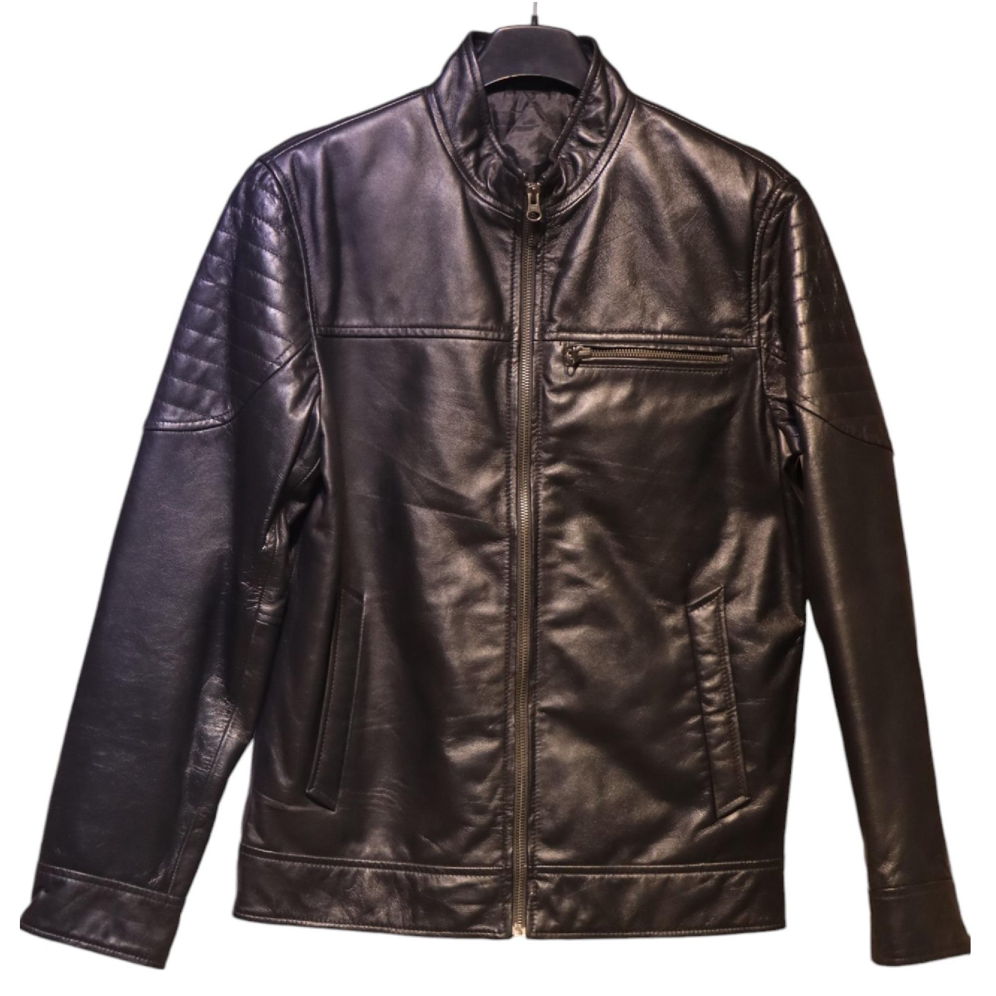 Black Biker Leather Jacket