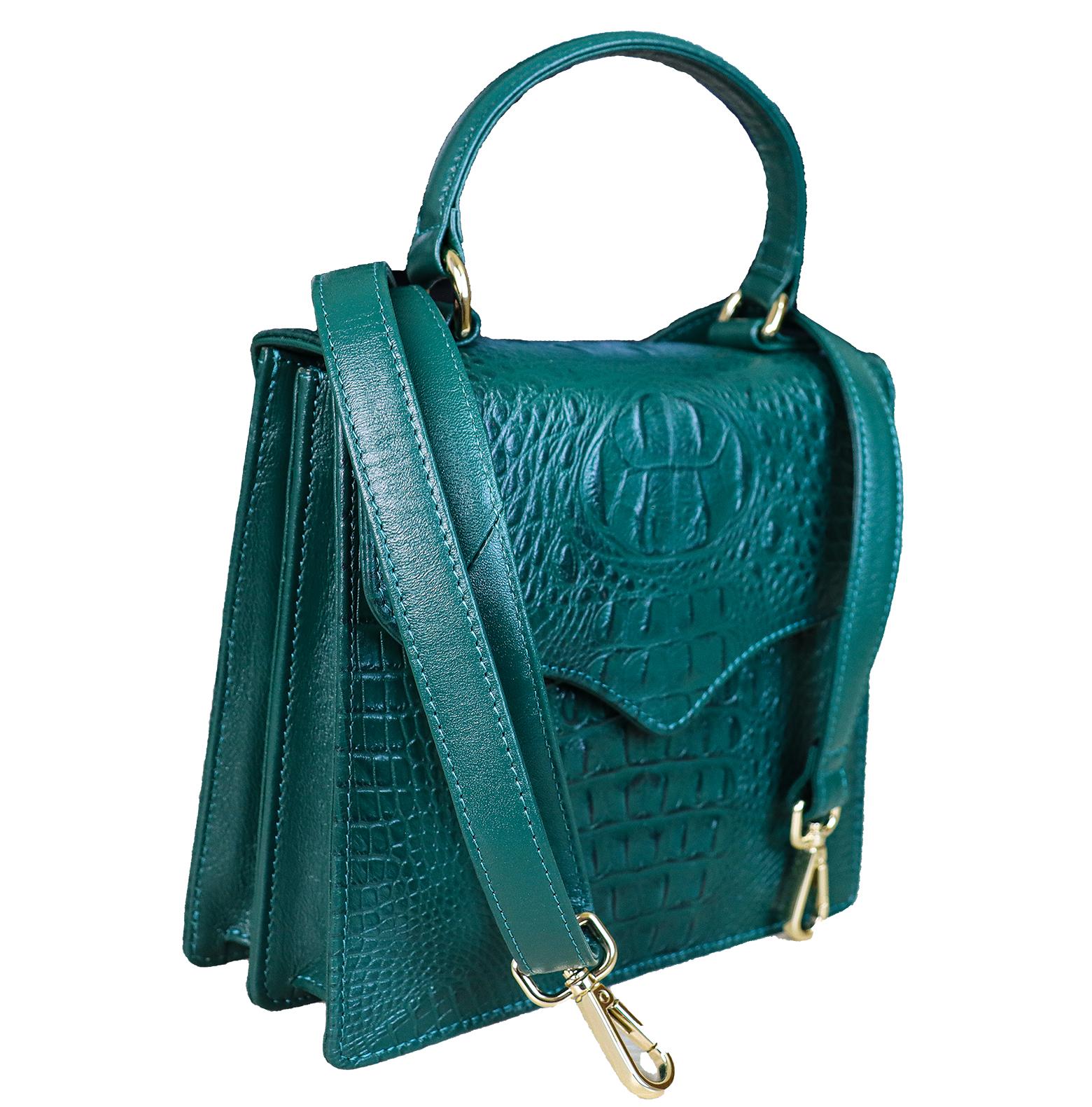 Women's Green Crocodile Handbags